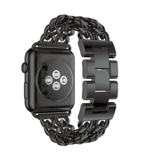 NEW INS Style Adjustable Stainless Wrist Strap Band For Apple Watch - Black - Picture 9 of 15